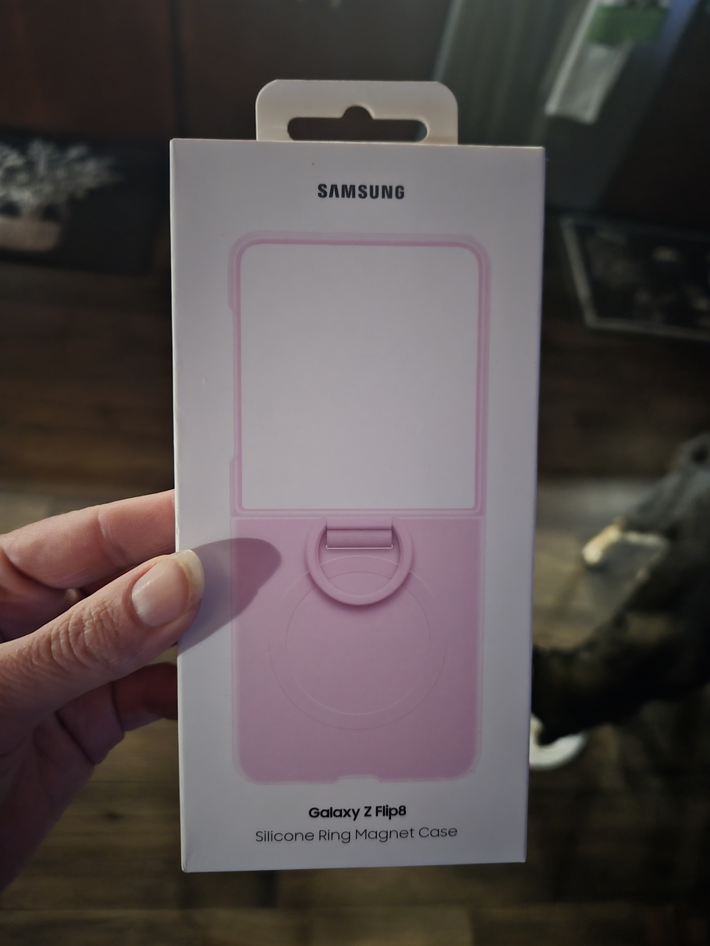 Samsung Pink Silicone Ring Magnet Case for Galaxy Z Flip8